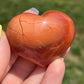 Carnelian Heart Palm Stone