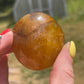 Golden Healer Quartz Palm Stone