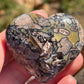 Mosaic Chalcedony Heart Palm Stone