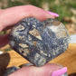 Purple Breccia Jasper Heart Carving: Grounding Meditation Crystal