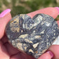 Purple Breccia Jasper Heart Carving: Grounding Meditation Crystal