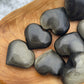 Golden Sheen Obsidian Heart Palm Stone