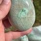 Garnierite Palm Stone: Green Moonstone Crystal