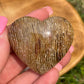 Lodolite Heart Palm Stone: Thousand Layer Garden Quartz Crystal