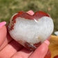 Red Jasper Heart Palm Stone
