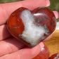 Red Jasper Heart Palm Stone