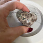 1 Flower Rhyolite Heart Palm Stone