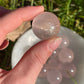 1pc Rose Quartz Mini Sphere with Star Flash