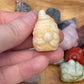 Mixed material mini gnome carving