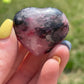 1 Rhodonite Heart Palm Stone