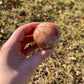Sunstone with moonstone crystal sphere