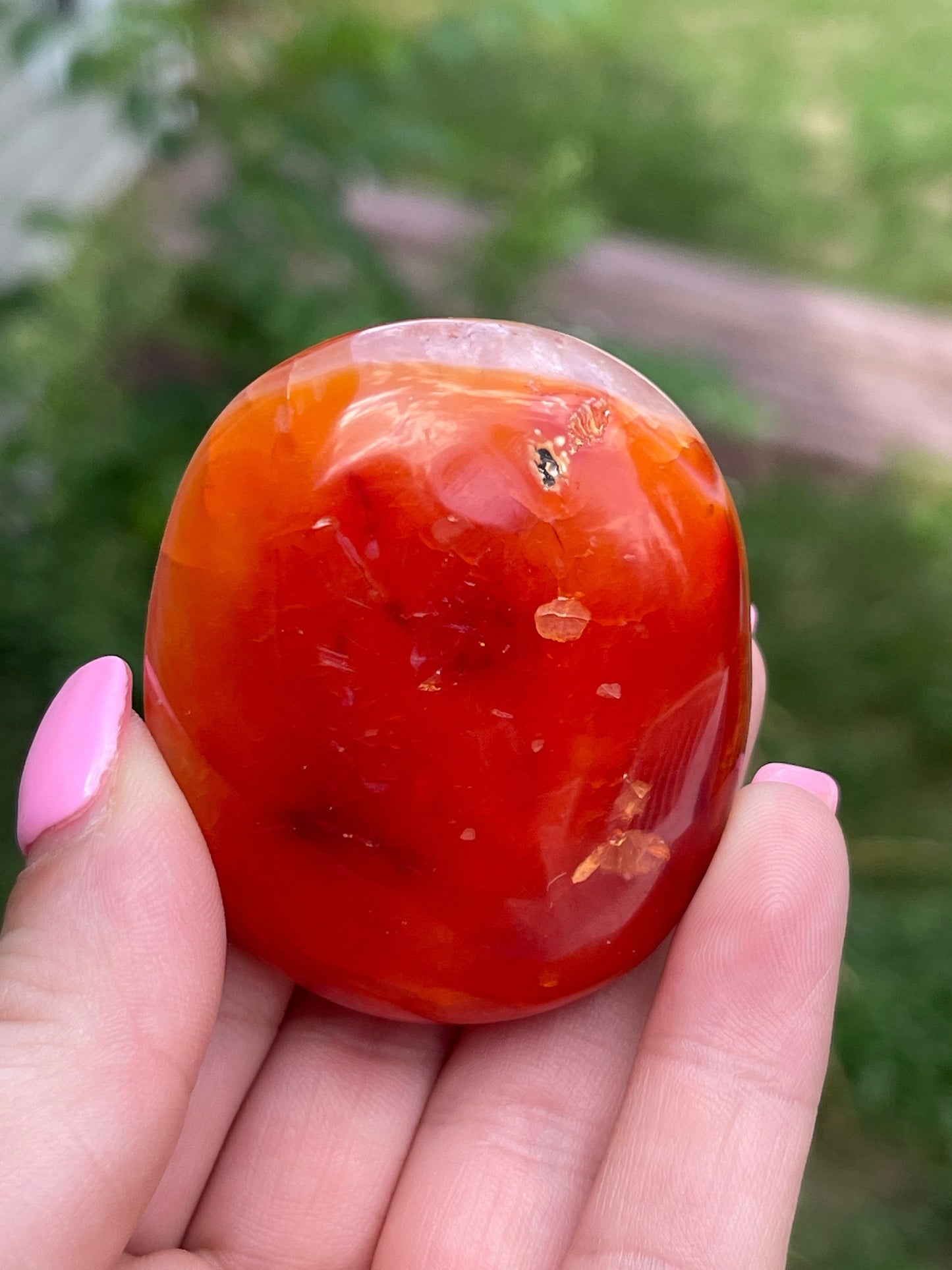 Carnelian Palm Stone