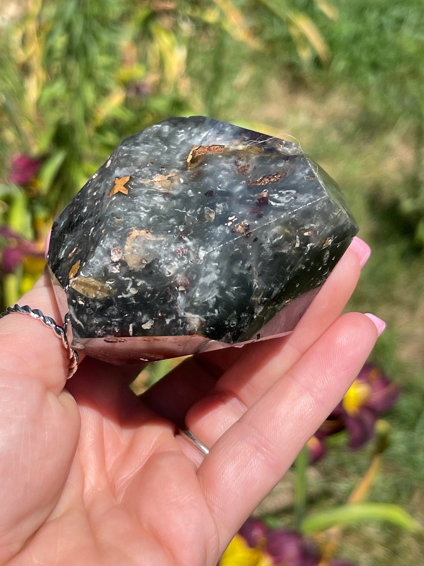 Large Garden Quartz (Lodolite) Freeform
