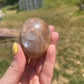 Peach Moonstone Palm Stone