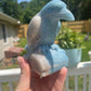Trolleite Crystal Raven Carving: Meditation Stone, Animal Carving