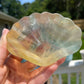 Fluorite Shell Bowl Carving: Healing Crystal, Cleansing & Balance