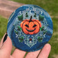 Halloween Pumpkin Agate Coaster