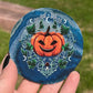 Halloween Pumpkin Agate Coaster