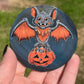 Halloween Bat Agate Coaster