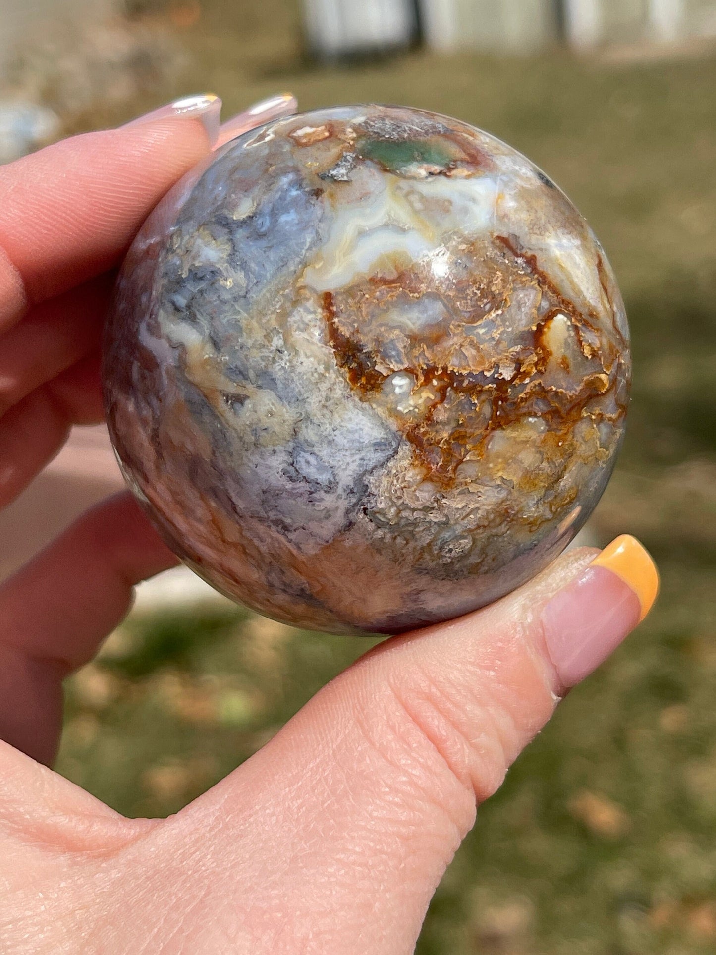 Ocean Jasper Crystal Sphere