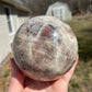 XL Sunstone Moonstone Sphere: Flashy Crystal Carving