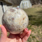 XL Sunstone Moonstone Sphere: Flashy Crystal Carving