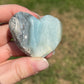 Caribbean Calcite Heart Palm Stone