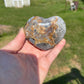 Dendritic Agate Heart Palm Stone