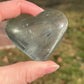 Mint Green Fluorite Crystal Heart Carving: Meditation Stone