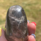 Black Rose Quartz Palm Stone with Flash