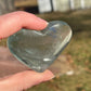 Mint Green Fluorite Crystal Heart Carving: Meditation Stone