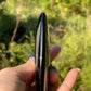 Black Rainbow Obsidian Palm Stone
