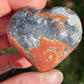 1 Maligano Jasper Heart Palm Stone