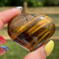 Tiger's Eye Heart Palm Stone