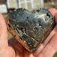 Pyrite Crystal Heart Carving: Abundance Manifestation Gift
