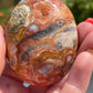 Crazy Lace Agate Palm Stone