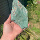 Raw green mica (fuchsite)