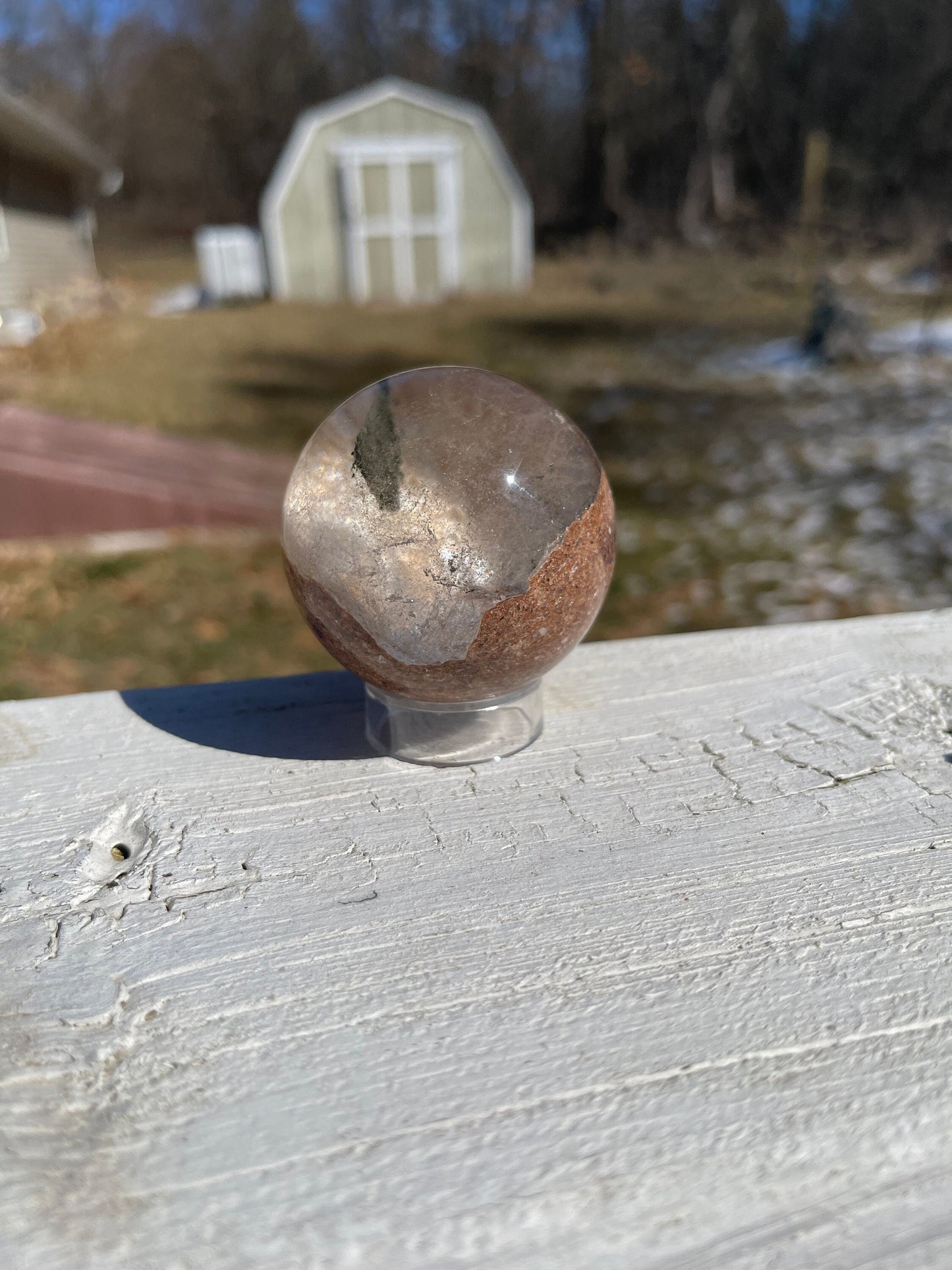 Lodolite Crystal Sphere