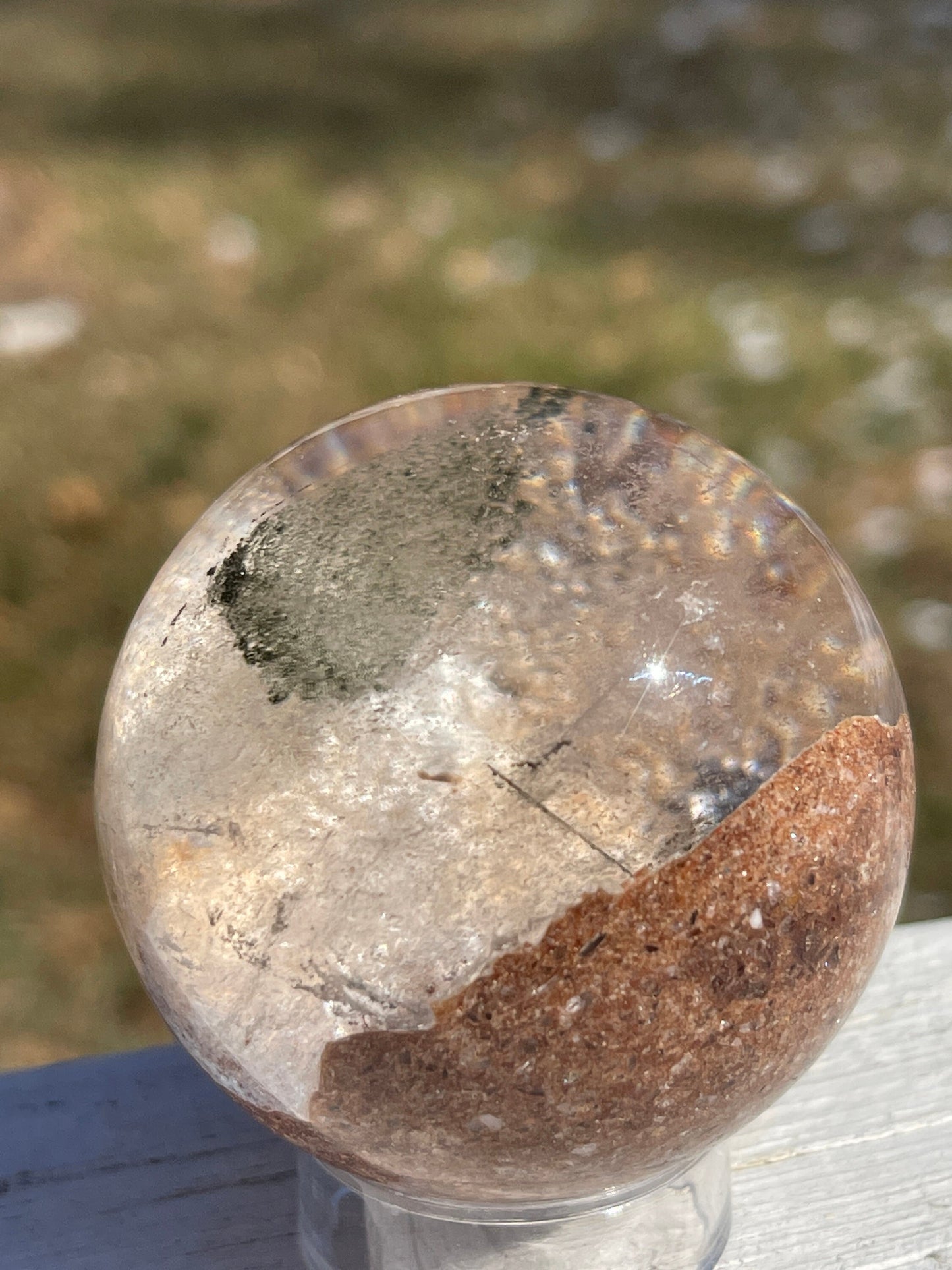 Lodolite Crystal Sphere