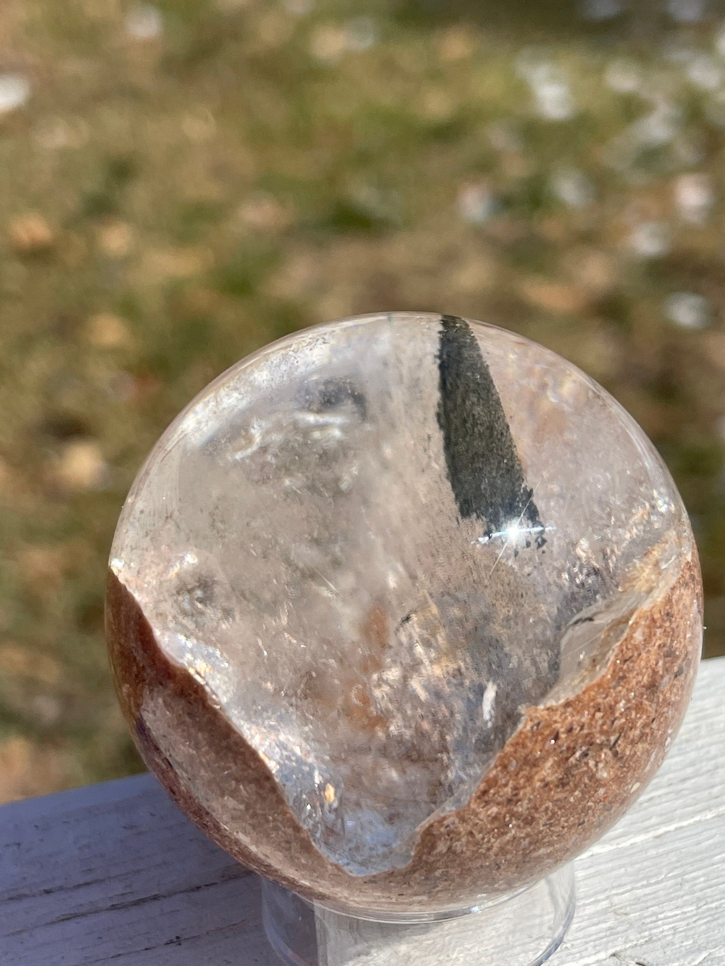 Lodolite Crystal Sphere