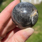 Silver sheen obsidian sphere