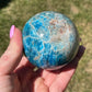 Blue Apatite Sphere