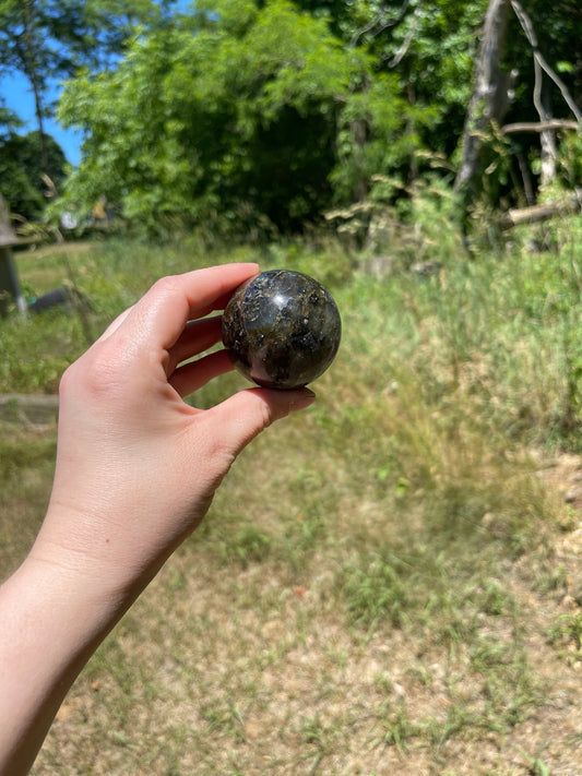 Flashy Labradorite Crystal Sphere
