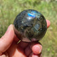 Flashy Labradorite Crystal Sphere