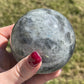 Labradorite Sphere with Purple Flash