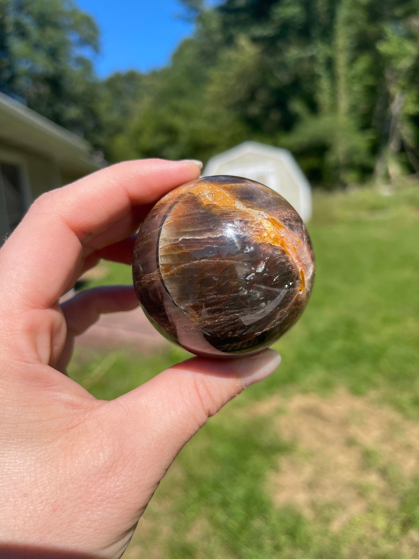 Black Moonstone Sphere
