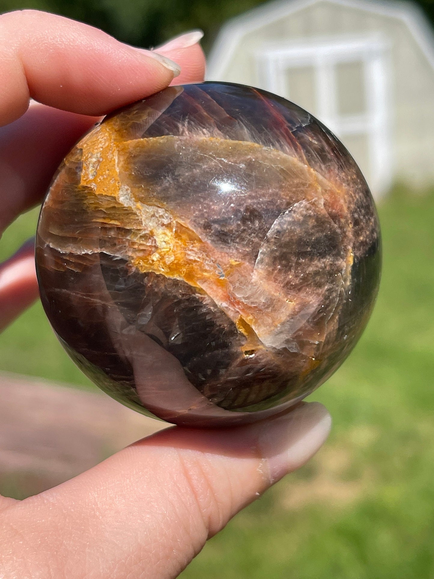 Black Moonstone Sphere