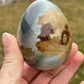 Polychrome Jasper Crystal Egg Carving: Meditation Stone