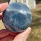 Blue Fluorite Crystal Sphere
