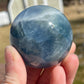 Blue Fluorite Crystal Sphere